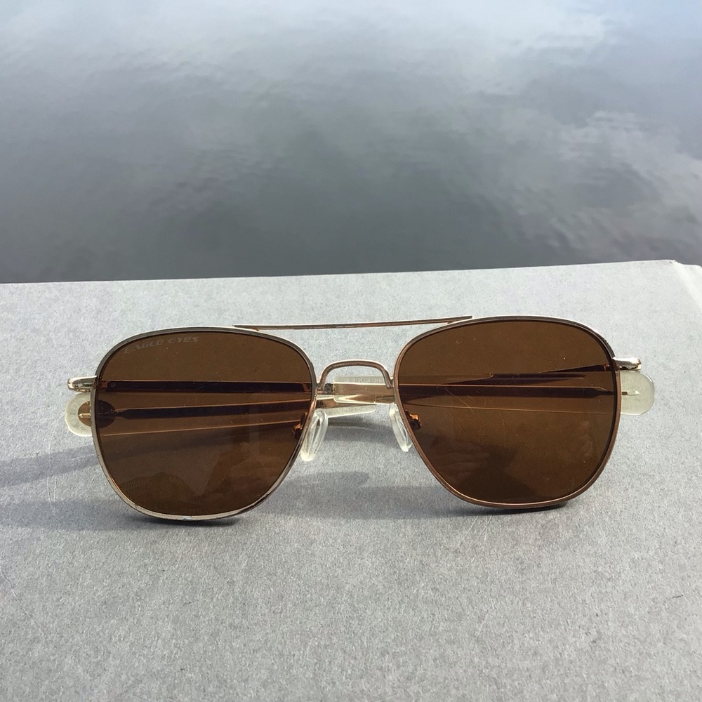 Eagle Eyes Freedom R52 Aviator Gold Frame Brown Lens Women's Sunglasses